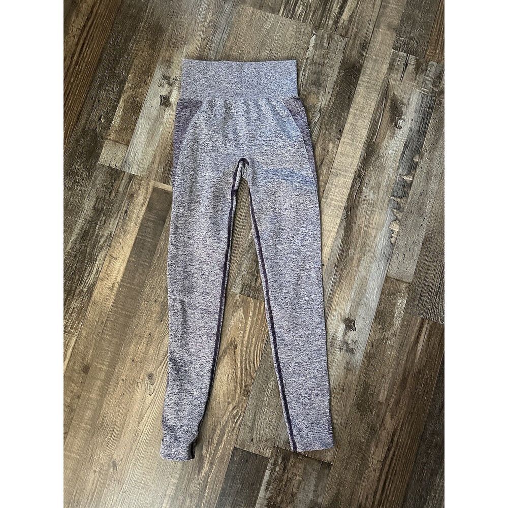Gymshark Women's Sz XS Leggings High Flex Waist Blue Gray Heathered Work Out!!